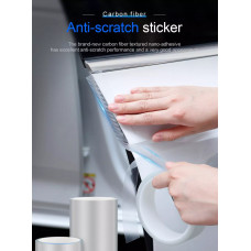 Плівка захисна від подряпин K3D (силікон 1мм) Карбон Прозорий 5см*10м (на двері, пороги корпус авто)