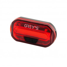 Ліхтар задній велосипедний 15LED/2xCR2032/2 реж.роботи/вологонепрон/кріплення хомутом Greys №GR11170
