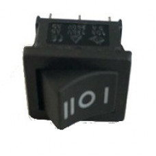 Клавіша №109 Газ+бензин чорна прямокутна 3кт. 3полож. On Off On 12V