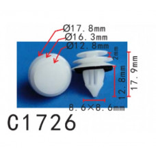 Кліпси C1726 обшивка дверей MAZDA, FORD (GJ6R-68-ABX, GJ6R68ABX, GJ6A68AB1, 15342)( уп. 100 шт)