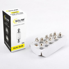 Лампа 12V (C10W) (31mm) "Solar" (1259) (уп.10шт)