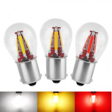 Світлодіод 12-24V Т25/5 Білий COB 4чипа 1,4W 780Lm У скляній колбі №40