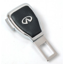 Заглушка ременя безпеки метал "Infinity" (1шт) цинк.сплав + шкіра + вхід під ремінь (№5)