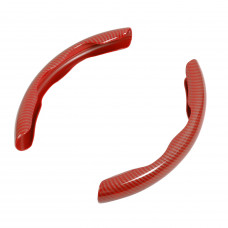 Накладка чохол на кермо універсальна L38см Аквапринт карбон 3D Червоний