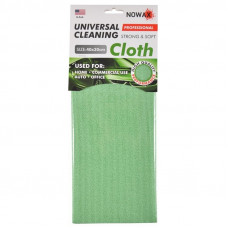 Серветка професійна 40х30 для скла та кузова "Nowax NX64432" зелена (прогумована)