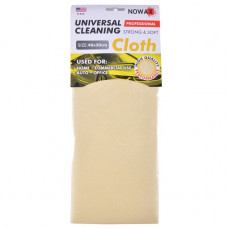 Серветка професійна зі штучної замші 40х30 для скла та кузова "Nowax NX65432" жовта