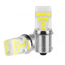 Світлодіод 12V Т25 Жовтий SMD 24-3030 1,5W у Силіконі №76