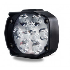 Фара-LED Овал-міні 12W (1W*12) 12V 60*75*60mm Дальнє/Spot (1шт) (пластик.корпус) 12 Led