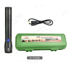 Ліхтарик-ручний АКБ вбудований,діод P50,MICROUSB,довж.-14см,метал. корп."X-Balong" BL-С62