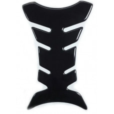 Наліпка силіконова "Рибки" Хребет чорний на бак мотоцикла 20х14 см