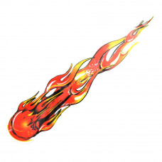 Наліпка "Комета" 34*7,5см оранжева (2шт)