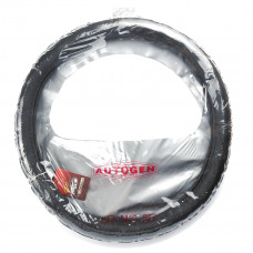 Чохол на кермо шкіра "М" (37-38см) чорний Autogen CK 004BK перфорація/масаж 1шов