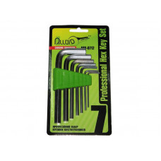 Набір шестигранників 7шт Короткі H2.5-10мм "Alloid" (НШ-0712) (25шт/уп)