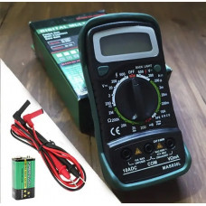 Цифровий мультиметр 830 L MAS РК: 11х48мм продзвонювання / тест діодів / тест транзисторів / зумер /