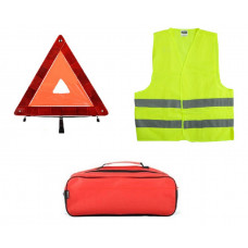 Набір - Аварійний- (Жилет XXL+Знак Аварійний Посилений) Cумка(52,6х18,6х13,2) 2- відділення Якісна