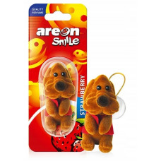 Освіжувач сухий іграшка - "Areon" - Smile - Strawberry (Полуниця) (12шт/уп)