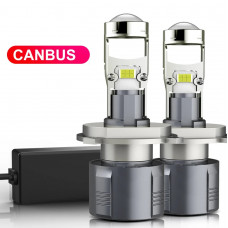 Лампа LED Міні Лінзи D32мм H4 76W/10000LM/6000K 3570 Module 9-30V Canbus A80S 12 місяців гарантія