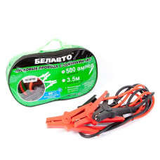 Пускові дроти 500А 3,5м "БІЛАВТО" (BP50) / щільна сумка (TPR Ізоляція) (8шт/ящ)