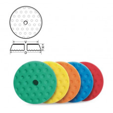 Полірувальний круг на липучці D170/D150/H26мм Жовтий "Adept Elit"