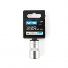 Головка 1/2" 16мм (6гран) "Apro" (252716) (24шт/уп)