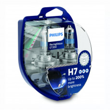 Лампа 12V H7 55W +200% Racing Vision "Philips" GT200 (Box-2шт) (12972RGTS2)