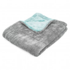 Рушник для сушіння авто 40х60 (1200g/m2) "JYM" Сіра/Блакитна