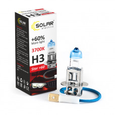 Лампа 12V H3 55W + 60% Starlight "Solar" (1233) (1шт/уп.)