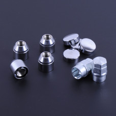 Гайка секретна 12х1,25х22 хром конус відкр. (оберт. кільце.2 ключа (4 шт) (блиск) 406144 X2