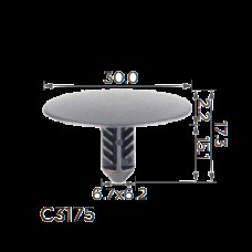 Кліпси C3175 кріплення ошивки/ теплошумоізоляція капота CHEVROLET, OPEL (11571159, 10595) (уп.100шт)