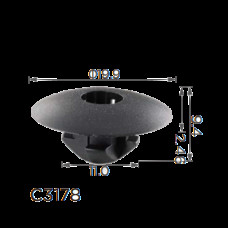 Кліпси C3178 тримач обшивки/панель захисту VW, AUDI,SEAT,SKODA (N90533301, N-905-333-01) (уп.100шт)