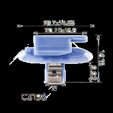 Кліпси C3198 Opel 1222141 24405740 Renault 7703077477 Peugeot 8748QT Citroen 8748QT ( уп. 100 шт.)