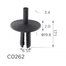 Фіксатор C0262 подкрылок порогов BMW 5111194453 ( уп. 100 шт.)