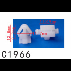 Кліпси C1966 кріплення молдингів/двері/дах Hyundai, Kia (87715-3K000, 877153K000, 15201) ( уп.100