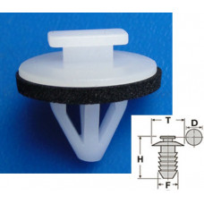 Кліпси C1200 молдинга TOYOTA, LEXUS (75395-0T010, 753950T010 ( уп. 100 шт.)