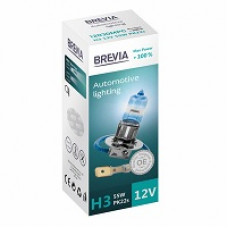 Лампа 12V H3 55W +100% Max Power "Brevia" (1шт) (12030MPC) (10шт/уп)