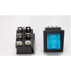 Клавіша №142 синя велика прямокутна. 3полож. On Off On