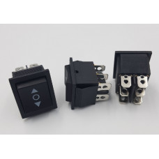 Кнопка склопідйомника, 28*22мм, без підсвічування, ON-OFF-ON, 6 контактів 223