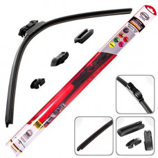 Двірник безкаркасний "Heyner" "Super Flat PREMIUM" 17/430мм (адаптери+усил.покриття графіт.