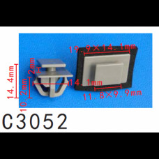 Кліпси C3052 молдингу HYUNDAI (87758B9010, 87756C8700, 87756-C8700, 87758-B9010, 15236) ( уп. 100 ш