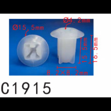 Кліпси C1915 під саморіз RENAULT, OPEL, NISSAN (7703081184, 1320926, 14318) ( уп. 100 шт.)