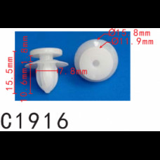 Кліпси C1916 молдингу/карти дверей MITSUBISHI (MU000573, 15821) ( уп. 100 шт.)