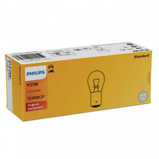 Лампа 12V (цок.BA15s) P21W "Philips" (12498CP) (уп.10шт)