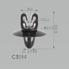 Кліпси C3814 утримувач трубок та проводки CHEVROLET,OPEL (GM 94530268) ( уп. 100 шт.)