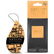 Освіжувач сухий лист - "Areon" - Premium - Gold Amber (Золотий бурштин) (10шт/уп)