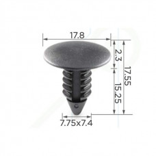 Кліпси C0005 обшивки салону (ОЕМ 6031321, 389358, 332364, 0940907326, 94530548, 94530527) (уп.100шт)
