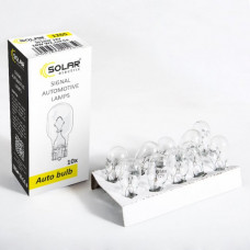 Лампа 12V (бесцок.1-контак) W16W "Solar" (1265) (уп.10шт) (200 шт/ящ)