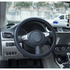 Чохол на кермо універсальний Ø 36-40 см №928 (ВЕЛОПОКРИШКА) силіконовий/чорний/ширина 90мм