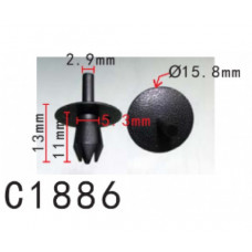 Фіксатор C1886 натискна/розпірна OPEL, RENAULT, PEUGEOT, CITROEN, FORD, VOLVO, AUDI, FIAT ( уп. 100