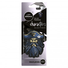 Освіжувач сухий лист - "Aroma" - Characters - Black Pirate 12047