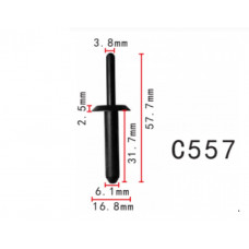 Заклепки C0557 пластикова Chrysler 4370138 6503860 Ford N804675S ( уп. 100 шт.)